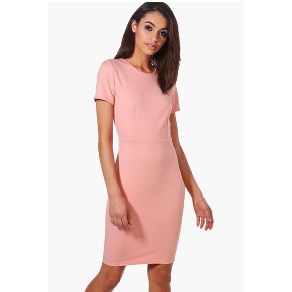 ASOS Dresses & Skirts - NWT pink scuba chic midi dress ASOS Dresses & Skirts - NWT pink scuba chic midi dress
